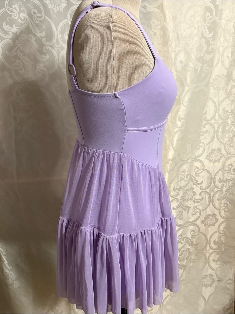 NWT- Derek Geart corset pirouette mini athletic  dress with skirts size m - Picture 7 of 16